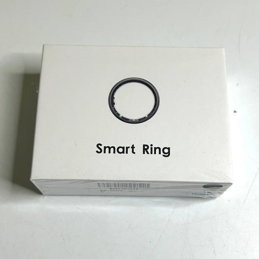 Fitness Ring Health Tracker Black Size 8